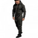 Mens Hooded Jumpsuit Sweatshirt Zipper One Piece Winter Hoodies Casual Playsuit*