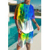 Men's 2-piece Set Summer Outfit Short Sleeve T Shirts & Shorts Outdoor Sweatsuit