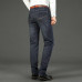 Business Men's Jeans Casual Straight Stretch Classic Blue Black Denim Trousers