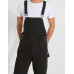 Mens Relaxed Fit Denim Dungarees - Black Sizes W30,32,34,36,38,40,42 and 44