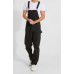 Mens Relaxed Fit Denim Dungarees - Black Sizes W30,32,34,36,38,40,42 and 44