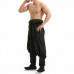 Fashion Men Drop Low Crotch Baggy Pants Belted Chinese Traditional Hanfu Trouser