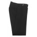 Men's Black Tuxedo Dress Pants 100% Wool Flat Front Adjustable Waist
