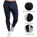 JOGGERS SWEATPANTS MEN'S CASUAL SLIM-FIT FLEECE PANTS POCKETS TAPERED FIT GYM