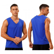 Men's Solid Color Sleeveless T-shirt  Quick Dry V Neck Sports Vest Tank Tops