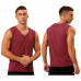 Mens Casual Sleeveless T-shirt Solid Color V Neck Workout Vest Muscle Tank Tops