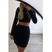 Womens Sexy Party Crop Top & Ruched Mini Skirt Two Piece Co Ord Set Dress Outfit