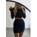 Womens Sexy Party Crop Top & Ruched Mini Skirt Two Piece Co Ord Set Dress Outfit